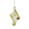 Northlight Gold & White Eighth Note Music Symbol Glass Ornament 1 Northlight Gold & White Eighth Note Music Symbol Glass Ornament -Michaels X-Mas Decor D491061S 1