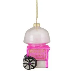 Northlight 3.5" Pink, White & Gold Cotton Candy Machine Glass Christmas Ornament 17 Northlight 3.5" Pink, White & Gold Cotton Candy Machine Glass Christmas Ornament -Michaels X-Mas Decor D491085S 11