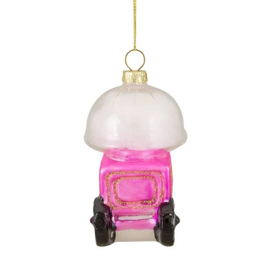 Northlight 3.5" Pink, White & Gold Cotton Candy Machine Glass Christmas Ornament 10 Northlight 3.5" Pink, White & Gold Cotton Candy Machine Glass Christmas Ornament - Image 8