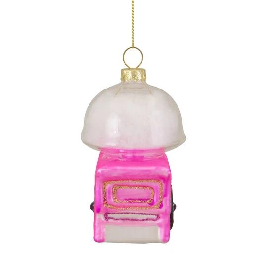 Northlight 3.5" Pink, White & Gold Cotton Candy Machine Glass Christmas Ornament 12 Northlight 3.5" Pink, White & Gold Cotton Candy Machine Glass Christmas Ornament - Image 10