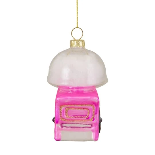 Northlight 3.5" Pink, White & Gold Cotton Candy Machine Glass Christmas Ornament 7 Northlight 3.5" Pink, White & Gold Cotton Candy Machine Glass Christmas Ornament - Image 5