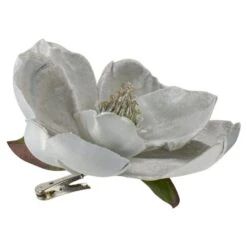 Northlight 7" Gray Magnolia Clip-On Christmas Ornament -Michaels X-Mas Decor D491088S 2