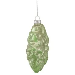 Northlight 4" Glittered Green Poinsettia Flower Glass Christmas Ornament -Michaels X-Mas Decor D491091S 14