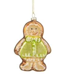 Northlight 4.5" Bronze & Brown Glass Gingerbread Christmas Ornament -Michaels X-Mas Decor D491094S 11