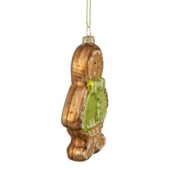 Northlight 4.5" Bronze & Brown Glass Gingerbread Christmas Ornament -Michaels X-Mas Decor D491094S 14
