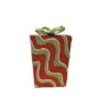 Northlight Glitter Red And Green Swirl Shatterproof Gift Box Ornament -Michaels X-Mas Decor D491117S 1