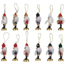 Northlight 12ct. 3.25" Multicolor Nutcracker Wood Ornaments 13 Northlight 12ct. 3.25" Multicolor Nutcracker Wood Ornaments -Michaels X-Mas Decor D491121S 2