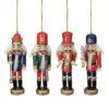 Northlight 4ct. 5" Multicolor Nutcracker Wood Ornaments -Michaels X-Mas Decor D491122S 1
