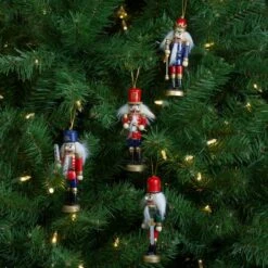 Northlight 4ct. 5" Multicolor Nutcracker Wood Ornaments -Michaels X-Mas Decor D491122S 2