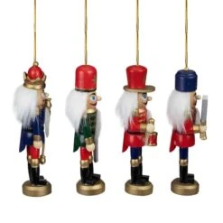 Northlight 4ct. 5" Multicolor Nutcracker Wood Ornaments -Michaels X-Mas Decor D491122S 3