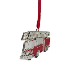 Northlight Silver Plated Fire Truck Crystal Embellished Ornament 8 Northlight Silver Plated Fire Truck Crystal Embellished Ornament -Michaels X-Mas Decor D491131S 2