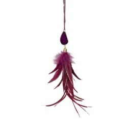 Northlight Red Feather And Gemstone Pendant Ornament 9 Northlight Red Feather And Gemstone Pendant Ornament -Michaels X-Mas Decor D491137S 2