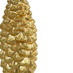 Northlight Matte Gold Pine Cone Glass Ornament -Michaels X-Mas Decor D491141S 2