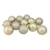 Northlight 12ct. Champagne Gold Shatterproof Christmas Ball Ornaments Set -Michaels X-Mas Decor D491150S 1