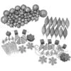 Northlight 125ct 5.5" Splendor Silver Shatterproof 4-Finish Christmas Ornaments 1 Northlight 125ct 5.5" Splendor Silver Shatterproof 4-Finish Christmas Ornaments -Michaels X-Mas Decor D491153S 1