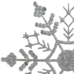 Northlight 24ct. 4" Silver Splendor Glitter Snowflake Christmas Ornaments 8 Northlight 24ct. 4" Silver Splendor Glitter Snowflake Christmas Ornaments -Michaels X-Mas Decor D491156S 2