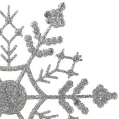 Northlight 24ct. 4" Silver Splendor Glitter Snowflake Christmas Ornaments 9 Northlight 24ct. 4" Silver Splendor Glitter Snowflake Christmas Ornaments -Michaels X-Mas Decor D491156S 3