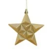 12ct. 5" Glitter & Matte Vegas Gold Shatterproof Christmas Star Ornaments -Michaels X-Mas Decor D491167S 1