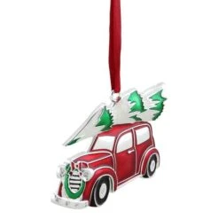 Northlight 3" Red & White Car With Tree Christmas Ornament 8 Northlight 3" Red & White Car With Tree Christmas Ornament -Michaels X-Mas Decor D491168S 2