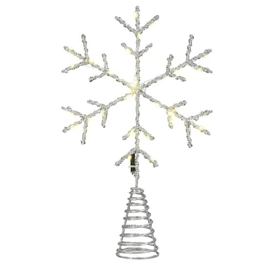 14.5" Snowflake Tree Top With Dual Color® Lights 4 14.5" Snowflake Tree Top With Dual Color® Lights - Image 2