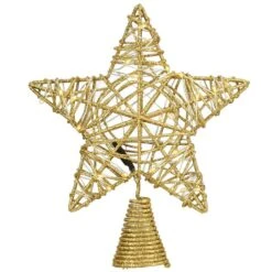 9" Gold Star Tree Top With Dual Color® Lights