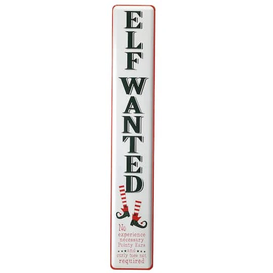47" Elf Wanted Wall Sign 4 47" Elf Wanted Wall Sign - Image 2