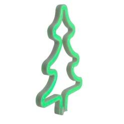 Northlight 9.5" Green Neon LED Christmas Tree Window Silhouette -Michaels X-Mas Decor D491424S 3