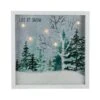 Northlight 10" LED Lighted Let It Snow Winter Forest Christmas Wall Art -Michaels X-Mas Decor D491426S 1