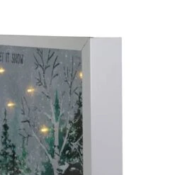 Northlight 10" LED Lighted Let It Snow Winter Forest Christmas Wall Art -Michaels X-Mas Decor D491426S 14