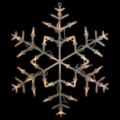 Northlight 13.5" Lighted Snowflake Christmas Window Silhouette Decoration