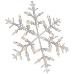 Northlight 13.5" Lighted Snowflake Christmas Window Silhouette Decoration 26 Northlight 13.5" Lighted Snowflake Christmas Window Silhouette Decoration -Michaels X-Mas Decor D491427S 15