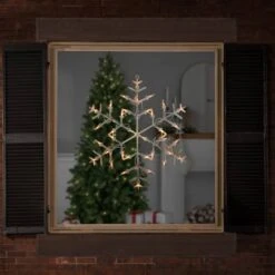 Northlight 13.5" Lighted Snowflake Christmas Window Silhouette Decoration 17 Northlight 13.5" Lighted Snowflake Christmas Window Silhouette Decoration -Michaels X-Mas Decor D491427S 2