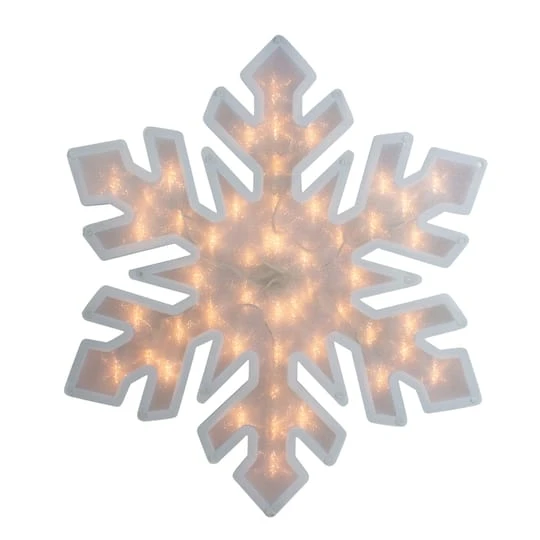 Northlight 20" Lighted Snowflake Christmas Window Silhouette Décor 4 Northlight 20" Lighted Snowflake Christmas Window Silhouette Décor - Image 2