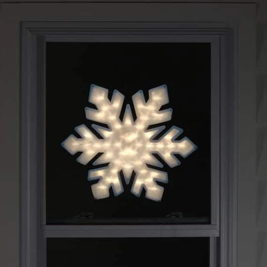 Northlight 20" Lighted Snowflake Christmas Window Silhouette Décor 5 Northlight 20" Lighted Snowflake Christmas Window Silhouette Décor - Image 3