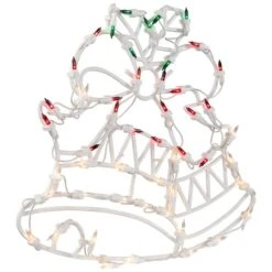 Northlight 15" Lighted Bells With Bow Christmas Window Silhouette Decoration 17 Northlight 15" Lighted Bells With Bow Christmas Window Silhouette Decoration -Michaels X-Mas Decor D491430S 4