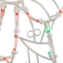 Northlight 16" White & Clear LED Lighted Wreath Christmas Window Silhouette Decoration -Michaels X-Mas Decor D491431S 15