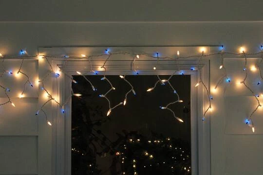 Northlight 150ct. Blue & Clear Mini Icicle Christmas String Lights Set 6 Northlight 150ct. Blue & Clear Mini Icicle Christmas String Lights Set - Image 4