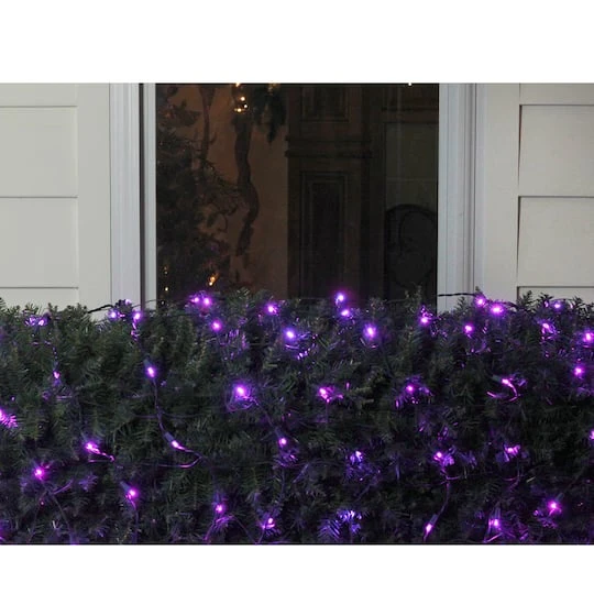 Northlight 4ft. X 6ft. LED Wide Angle Net Style Christmas Lights Purple 6 Northlight 4ft. X 6ft. LED Wide Angle Net Style Christmas Lights Purple - Image 4