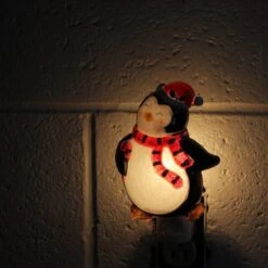 Northlight 6" Black & Red Penguin With Santa Hat Christmas Night Light -Michaels X-Mas Decor D491468S 3