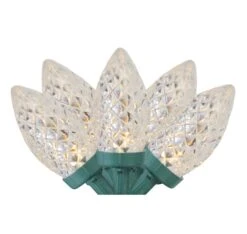 Northlight 100ct. LED Faceted C7 Christmas String Lights Warm White 9 Northlight 100ct. LED Faceted C7 Christmas String Lights Warm White -Michaels X-Mas Decor D491486S 1 1