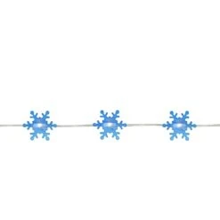 Northlight 20ct. Blue Snowflake LED Christmas Fairy String Lights