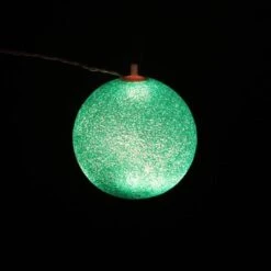 Sienna 7" Green Lighted Twinkling Christmas Hanging Decor -Michaels X-Mas Decor D491501S 2