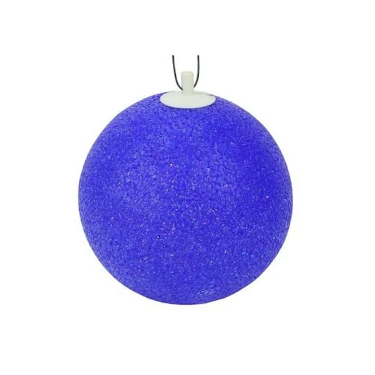 Sienna 7" Blue Shimmering Sphere Mini Ball Outdoor Decorative Patio Christmas String Lights 6 Sienna 7" Blue Shimmering Sphere Mini Ball Outdoor Decorative Patio Christmas String Lights - Image 4