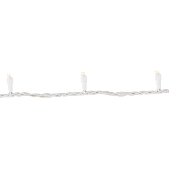 Northlight 100ct. LED Wide Angle Christmas String Lights With White Wire Warm White 8 Northlight 100ct. LED Wide Angle Christmas String Lights With White Wire Warm White - Image 6