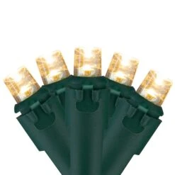 Northlight 50ct. LED Wide Angle Christmas String Lights With Green Wire Warm White -Michaels X-Mas Decor D491518S 1 1