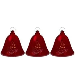 Northlight 6.5" Musical Lighted Red Bells Christmas Décor Set 9 Northlight 6.5" Musical Lighted Red Bells Christmas Décor Set -Michaels X-Mas Decor D491527S 1 1