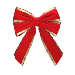 Northlight 31" Red & Gold Loop Velveteen Trim Christmas Bow 7 Northlight 31" Red & Gold Loop Velveteen Trim Christmas Bow -Michaels X-Mas Decor D491531S 1 1