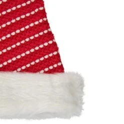 Northlight 17" Red & White Striped Santa Hat With Pom Pom -Michaels X-Mas Decor D491541S 2