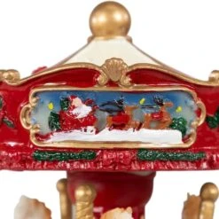 Northlight 6.5" Animated Carousel Music Box 22 Northlight 6.5" Animated Carousel Music Box -Michaels X-Mas Decor D491549S 14