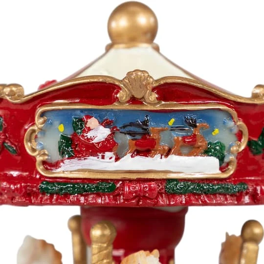 Northlight 6.5" Animated Carousel Music Box 12 Northlight 6.5" Animated Carousel Music Box - Image 10